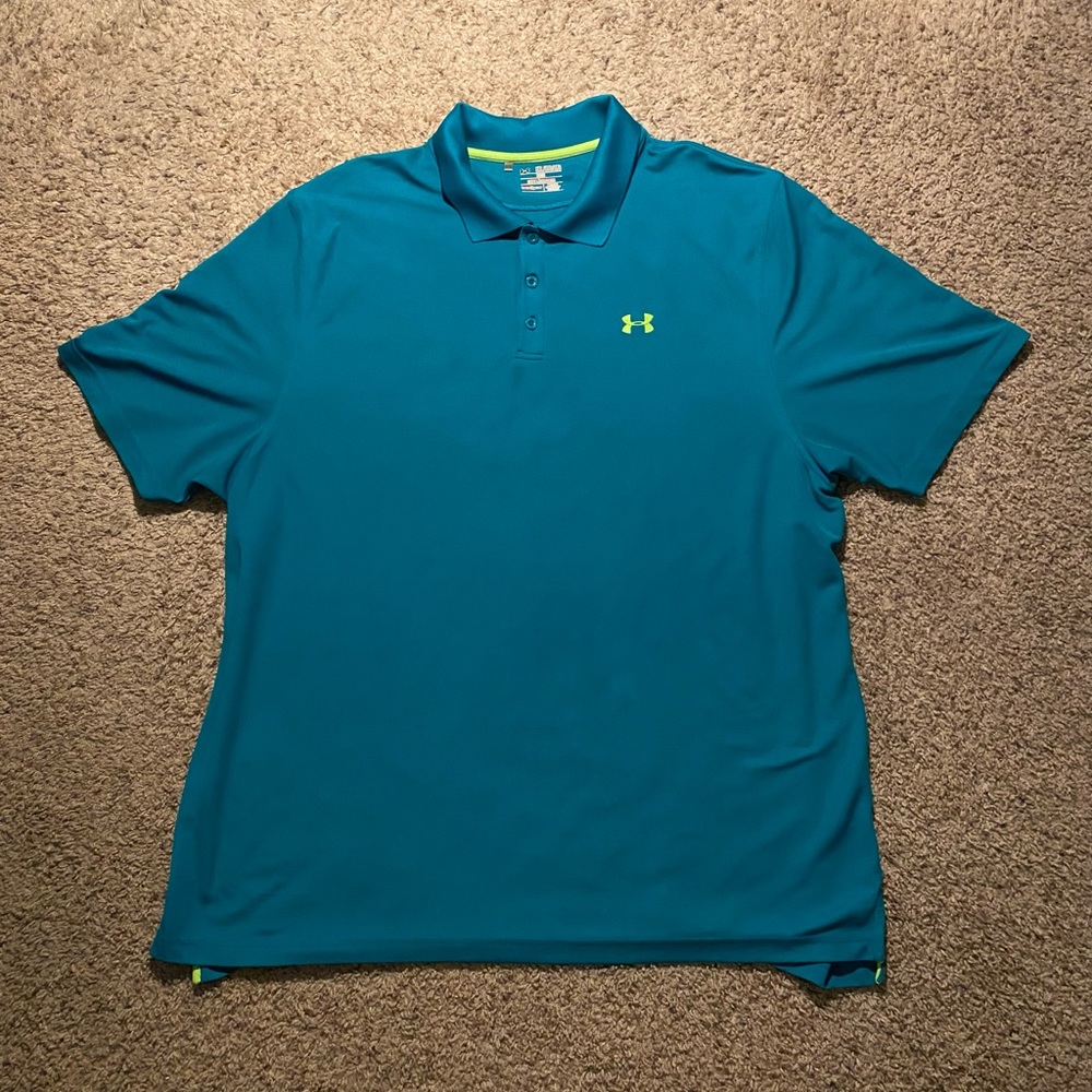 Under Armour UA Heat Gear Loose Polo Size 3XL Red White